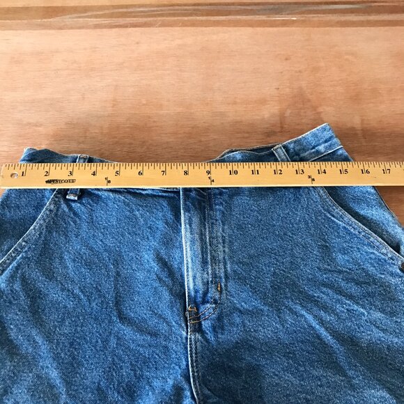 DKNY Denim Shorts Women M Blue High Rise Stretch Outdoor 18072 - Picture 5 of 9